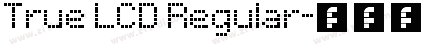True LCD Regular字体转换